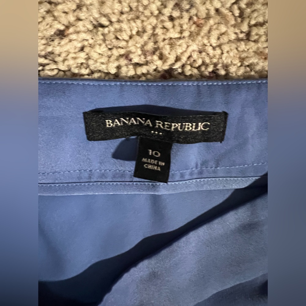 Banana Republic satin Blue maxi Skirt - Picture 4 of 6